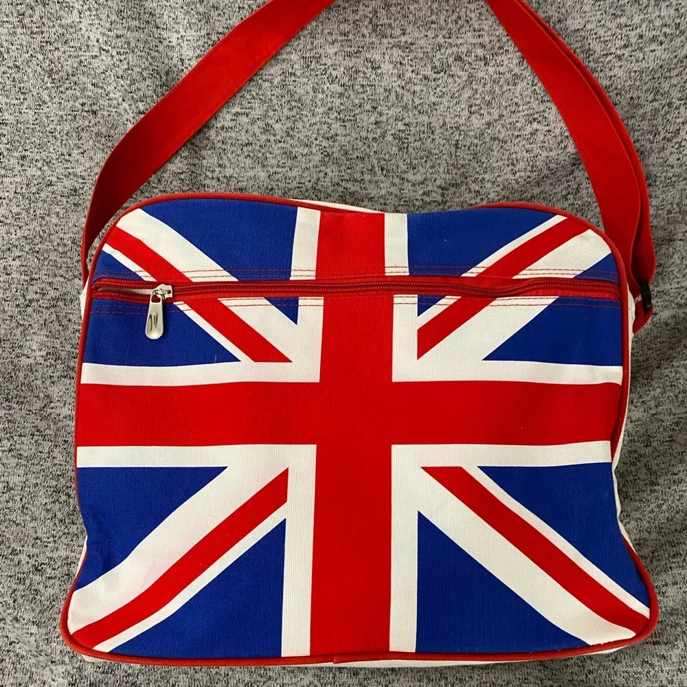 Collectable Coca Cola  Canvas London Calling Union Jack Messenger Crossbody Tote